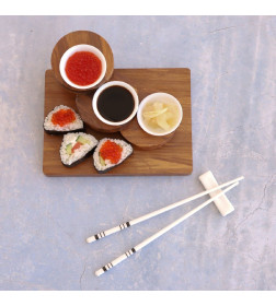 Палочки для суши «Геометрия», (10 шт), 24.5 см, керамика