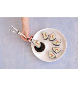 Палочки для суши «Геометрия», (10 шт), 24.5 см, керамика