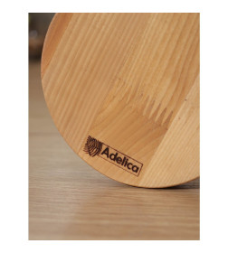 Подставка деревянная для кружек (d=13×1.8 см, h34 см, вешалка 6.5 см) берёза Adelica