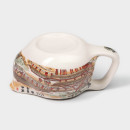 Чайник заварочный с металл ситом "Пейзаж" 200 мл, 15х9,5х9 см керамика, оранжевый (3602453) 