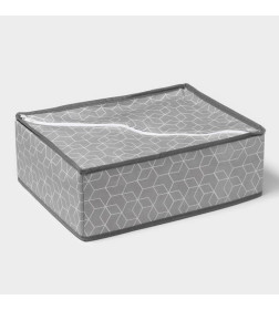 Органайзер для хранения белья «Фора» 12 ячеек, 32×24×12 см, серый Доляна