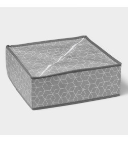 Органайзер для хранения белья «Фора» 16 ячеек, 32×32×12 см, серый Доляна