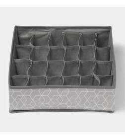 Органайзер для хранения белья «Фора», 24 ячейки, 30×33×10 см, серый Доляна