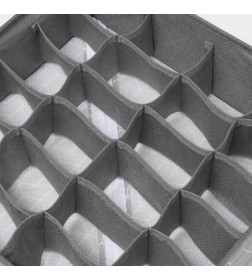 Органайзер для хранения белья «Фора», 24 ячейки, 30×33×10 см, серый Доляна