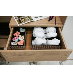 Органайзер для хранения белья «Браун», 7 ячеек 34×30.5×10 см, коричневый Доляна