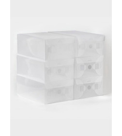 Набор коробок для хранения обуви с крышкой Large size, (6 шт)  20×33×12 см