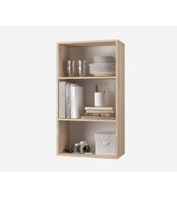 Шкаф настенный для книг "Скайлайн" (Дуб сонома светлый/Графит)