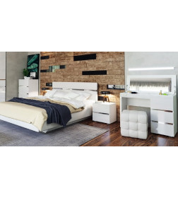 Тумба прикроватная Линда 4 (Белый Снег)