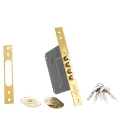 Замок врезной Fuaro крестообразный X200-4MF/PB латунь