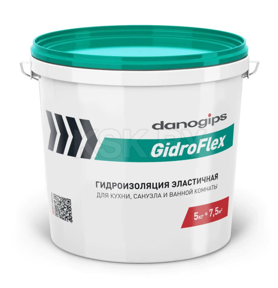 Мастика гидроизоляционная "Danogips GidroFlex" 5кг.