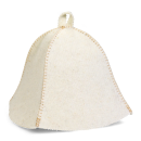 Шапка для бани вышивка "Царь Бани", белая 10939023 (10939023) 