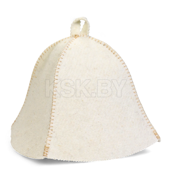 Шапка для бани вышивка "Царь Бани", белая 10939023 (10939023) 