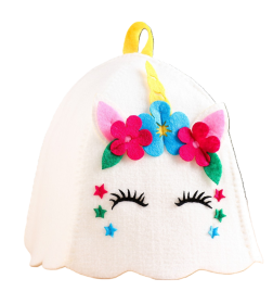 Шапка для бани и сауны «Лера», полиэстер, детская, белая 9273116