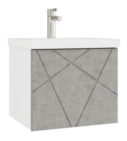 Тумба подвесная Vigo Geometry 500-0-1 под умывальник Como бетон