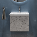 Тумба подвесная Vigo Geometry 500-0-1 под умывальник Como бетон (032 бетон) 