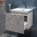 Тумба подвесная Vigo Geometry 500-0-1 под умывальник Como бетон (032 бетон) 