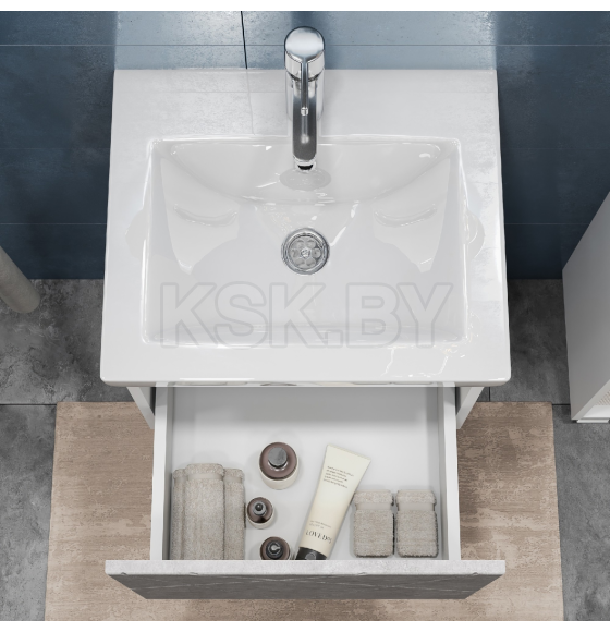 Тумба подвесная Vigo Geometry 500-0-1 под умывальник Como бетон (032 бетон) 