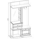 Прихожая Sherlock 70 (орех шоколад) Глазовская мебельная фабрика (00090329_40) 