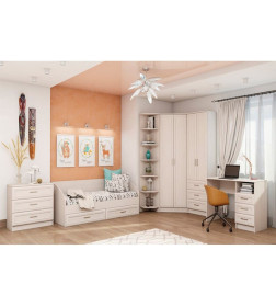 Комод с 3-мя ящиками Принцесса ЦРК.ПРН.04 (анкор белый)