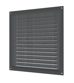 Вентрешётка металл 250х250мм серый ЭРА 