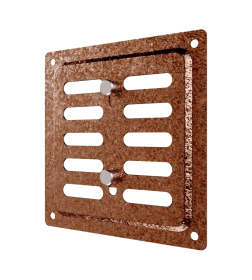 Вентрешётка металл регулируемая 100х100мм античная медь ЭРА