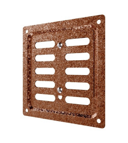 Вентрешётка металл регулируемая 100х100мм античная медь ЭРА