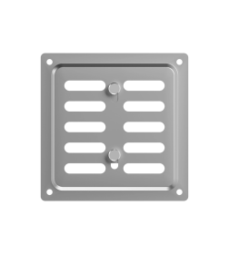 Вентрешётка металл регулируемая 100х100мм оцинк. сталь ЭРА