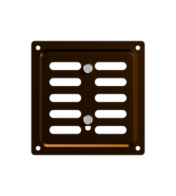 Вентрешётка металл регулируемая 150х154мм металлик коричневый ЭРА