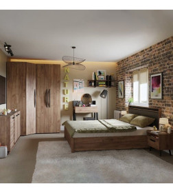 Тумба прикроватная Nature 41 (дуб табачный крафт) Глазовская мебельная фабрика