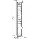 Шкаф для книг Глазов Sherlock 31 (орех шоколад) (00027119_40) 