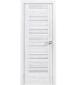 Дверь межкомнатная Амати 25 600х2000, Экошпон,Бьянко,стекло матовое