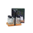 Набор банок для специй стеклянных (6 шт) 75 мл/4*4*9,5 см на подставке 14704 (14704) 