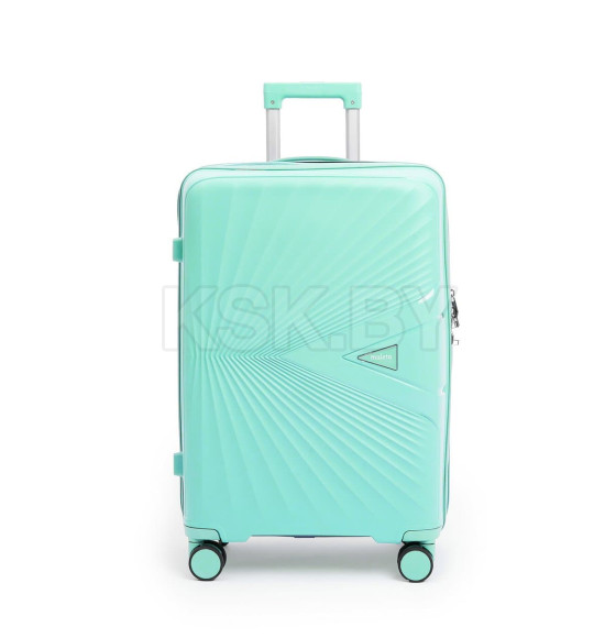 Чемодан на колёсах Maleta PP53 Мятный,S (малый),55х38х21(+5) см, 40 л.Полипропилен, 4 колеса (Pride PP53 Мятный S) 
