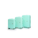 Чемодан на колёсах Maleta PP53 Мятный,S (малый),55х38х21(+5) см, 40 л.Полипропилен, 4 колеса (Pride PP53 Мятный S) 