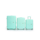 Чемодан на колёсах Maleta PP53 Мятный,S (малый),55х38х21(+5) см, 40 л.Полипропилен, 4 колеса (Pride PP53 Мятный S) 