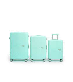 Чемодан на колёсах Maleta PP53 Мятный,L (большой),76х48х31(+5) см, 105 л.Полипропилен, 4 колеса