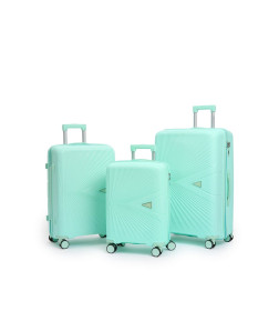 Чемодан на колёсах Maleta PP53 Мятный,L (большой),76х48х31(+5) см, 105 л.Полипропилен, 4 колеса