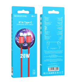 Кабель USB-C BOROFONE BX87 Apple PD красный 1м.