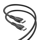 Кабель USB-C BOROFONE BX51 Triumph Type-C - Type-C, 3A, 60W, 1 м, черный (51669) 