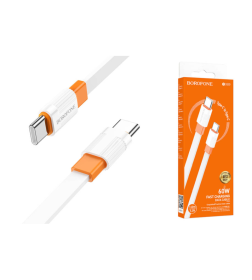 Кабель BX89 Type-C-Type-C 60W оранжевый 1м.
