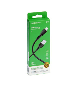 Кабель MicroUSB - USB 2,4A 1м. (черный) BX51 BOROFONE
