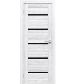 Дверь межкомнатная Амати М01, 700х2000, Экошпон,Сканди классик,стекло черное