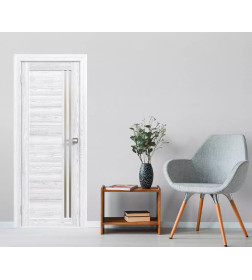 Дверное полотно Амати 26 800х2000, Экошпон,Сканди классик,стекло матовое