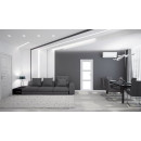 Дверь межкомнатная Амати 20 800х2000, Экошпон,Бьянко,стекло матовое