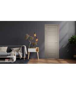 Дверь межкомнатная Амати 00, 800х2000, Экошпон, Дымчатый дуб,глухое