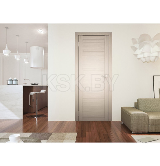 Дверь межкомнатная Амати 00,600х2000,Экошпон, Беленый дуб,глухое