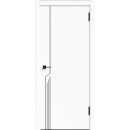 Дверное полотно Geometrica DM1 ДГ Айс,кромка ABS черная 2000х700х38мм