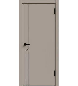 Дверное полотно Geometrica DM1 ДГ Крим,кромка ABS черная 2000х800х38мм