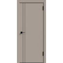 Дверное полотно Geometrica KM2 ДГ Крим,кромка ABS черная 2000х700х38мм