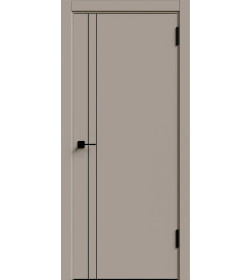 Дверное полотно Geometrica KM2 ДГ Крим,кромка ABS черная 2000х900х38мм